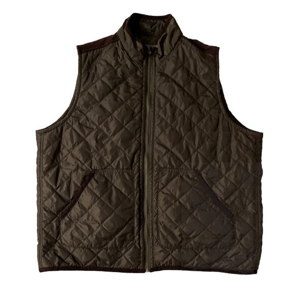 Johnston & Murphy Other - JOHNSTON MURPHY Quilted Vest Men XXL Lightweight Chocolate Brown Classic Preppy